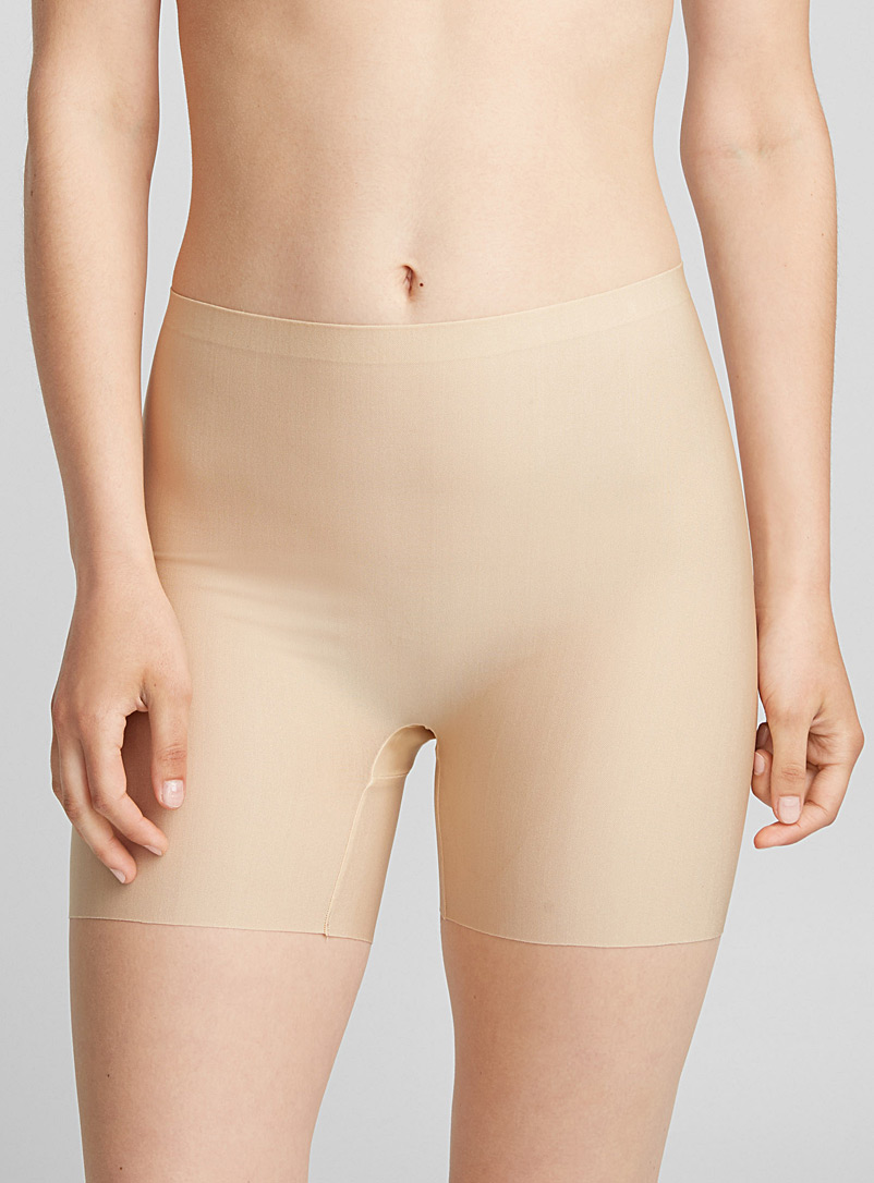 SENSI' Thigh Slimmers Women's Firm Control High Waist Microfiber Seamless  Sensì Made in Italy Beige at  Women's Clothing store