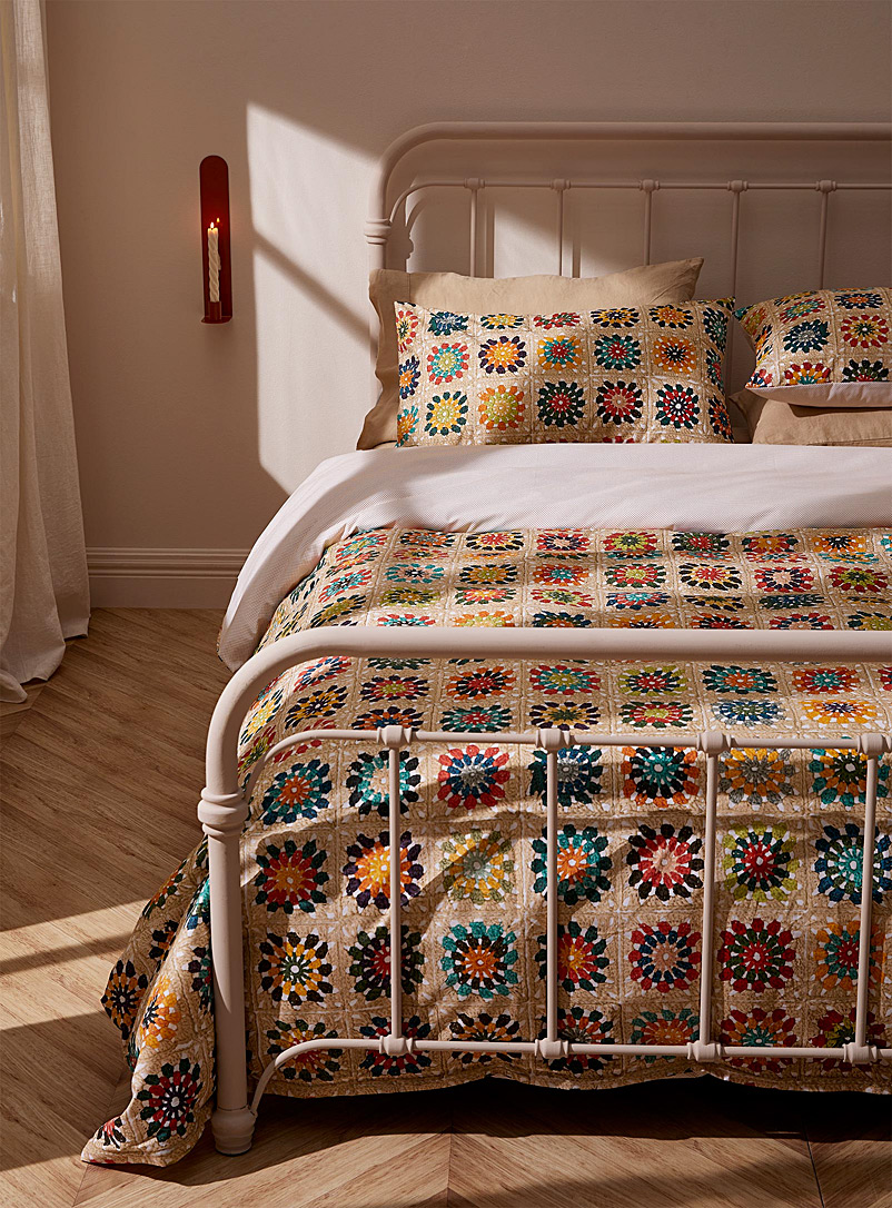Snurk Assorted Crocheted mosaic duvet cover set