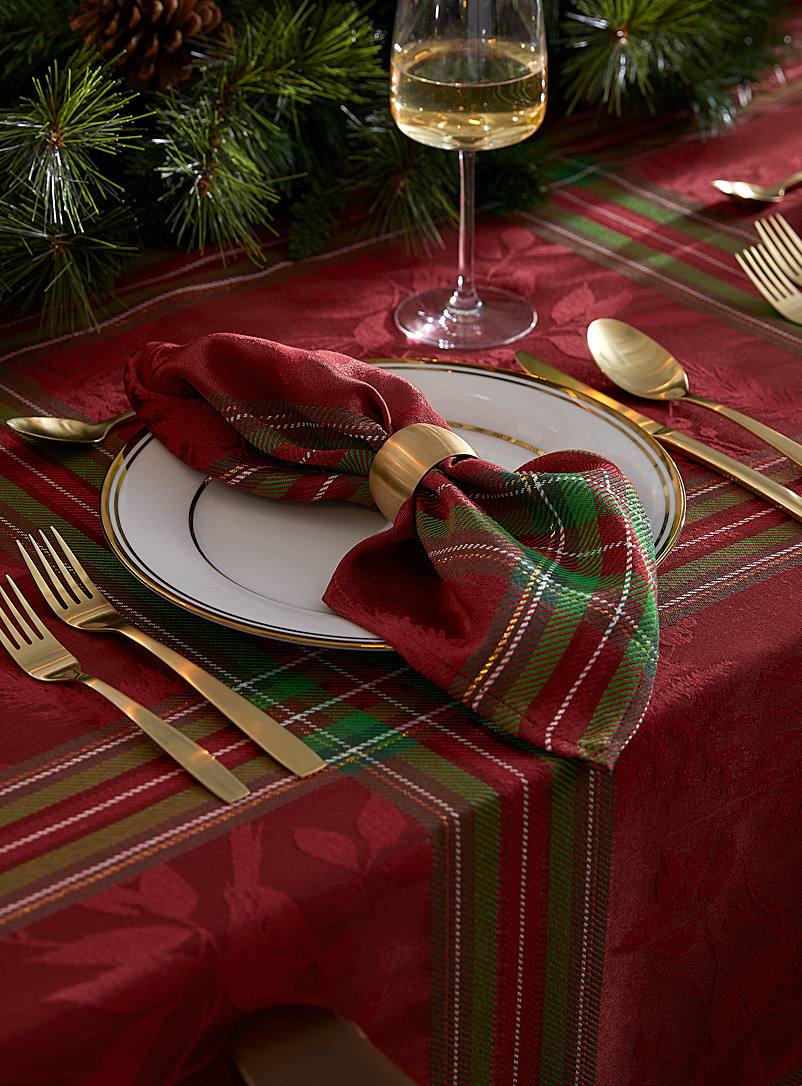 Simons Maison Assorted Merry tartan napkin