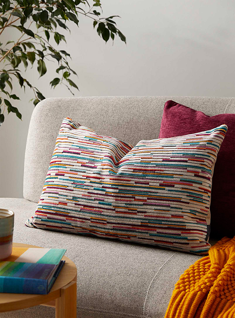 Simons Maison Assorted Multicoloured lines cushion 40 x 60 cm