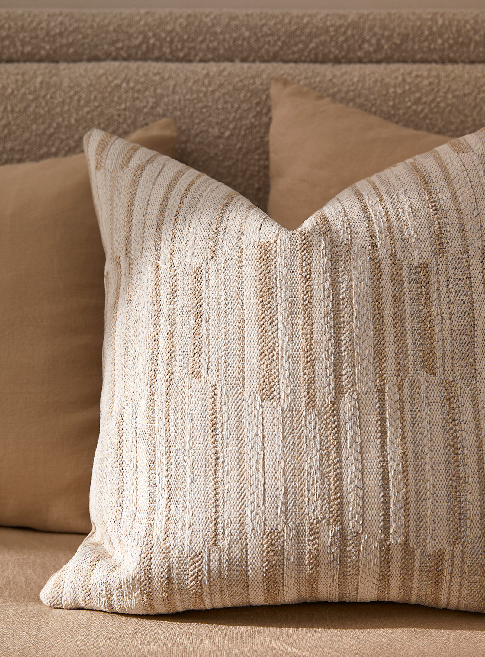 Simons Maison Soothing Richness Reversible Cushion 50 X 50 Cm In Sand