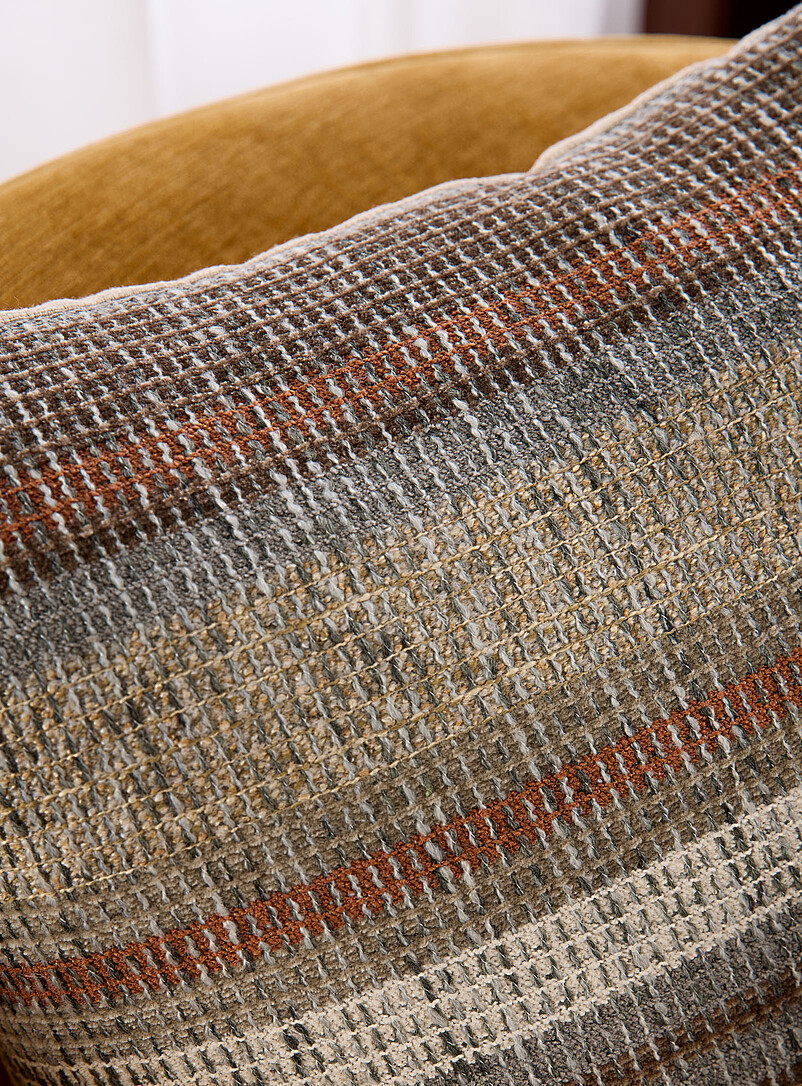 Natural stripes removable cover cushion 50 x 50 cm product image 2