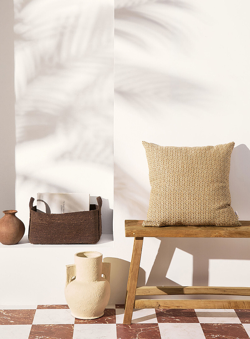 Basket weave outdoor cushion 50 x 50 cm product image (primary)