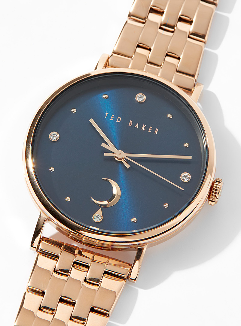 Ted Baker Blue Gold moon watch for women