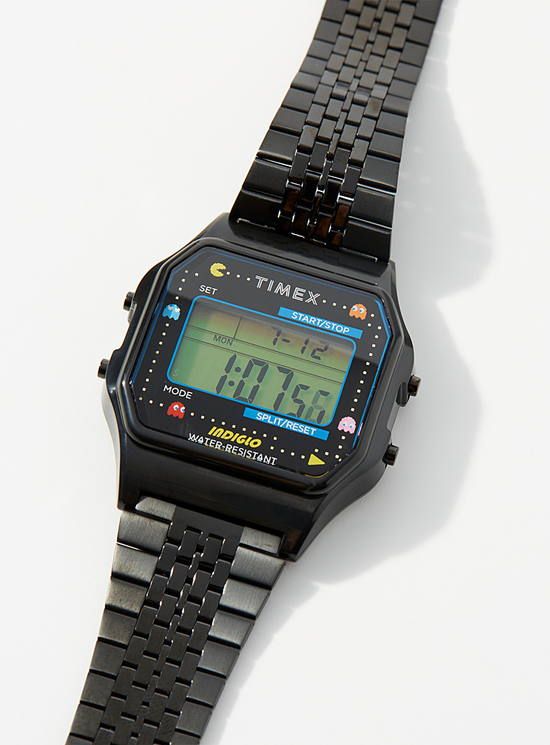 Timex Black Pac-Man digital watch for women
