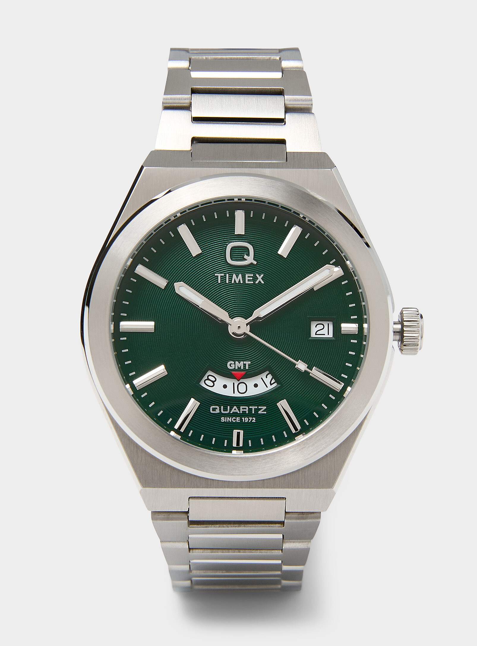 Timex - Q Continental GMT watch (Men, Grey, ONE SIZE)
