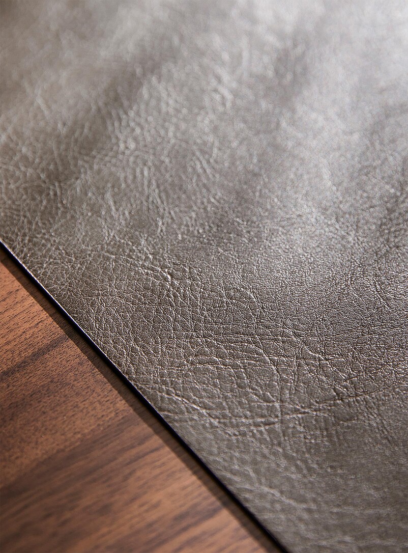 Simons Maison LIght beige  Rectangular faux-leather placemat