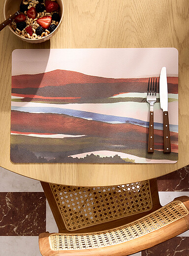 Le napperon paysage abstrait