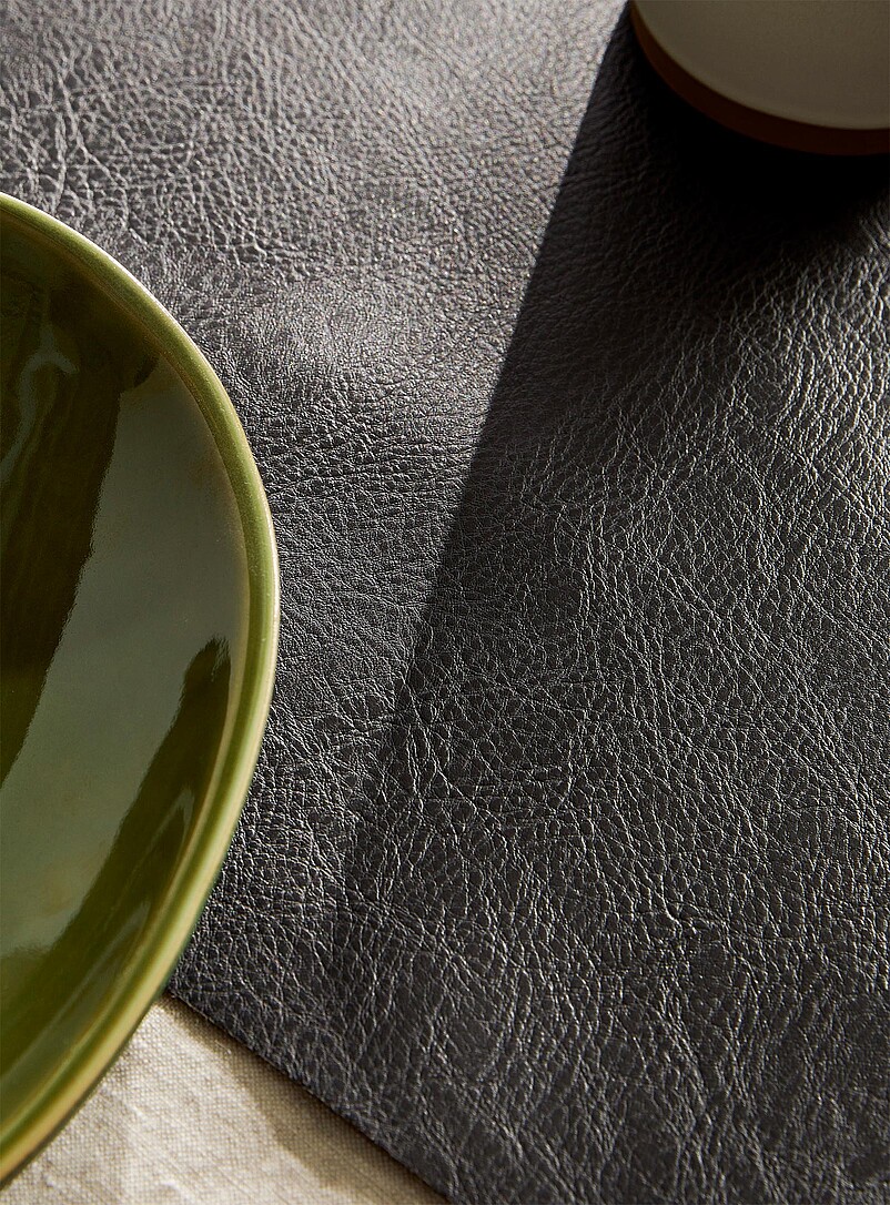 Faux-leather table runner 35 x 230 cm product image 2