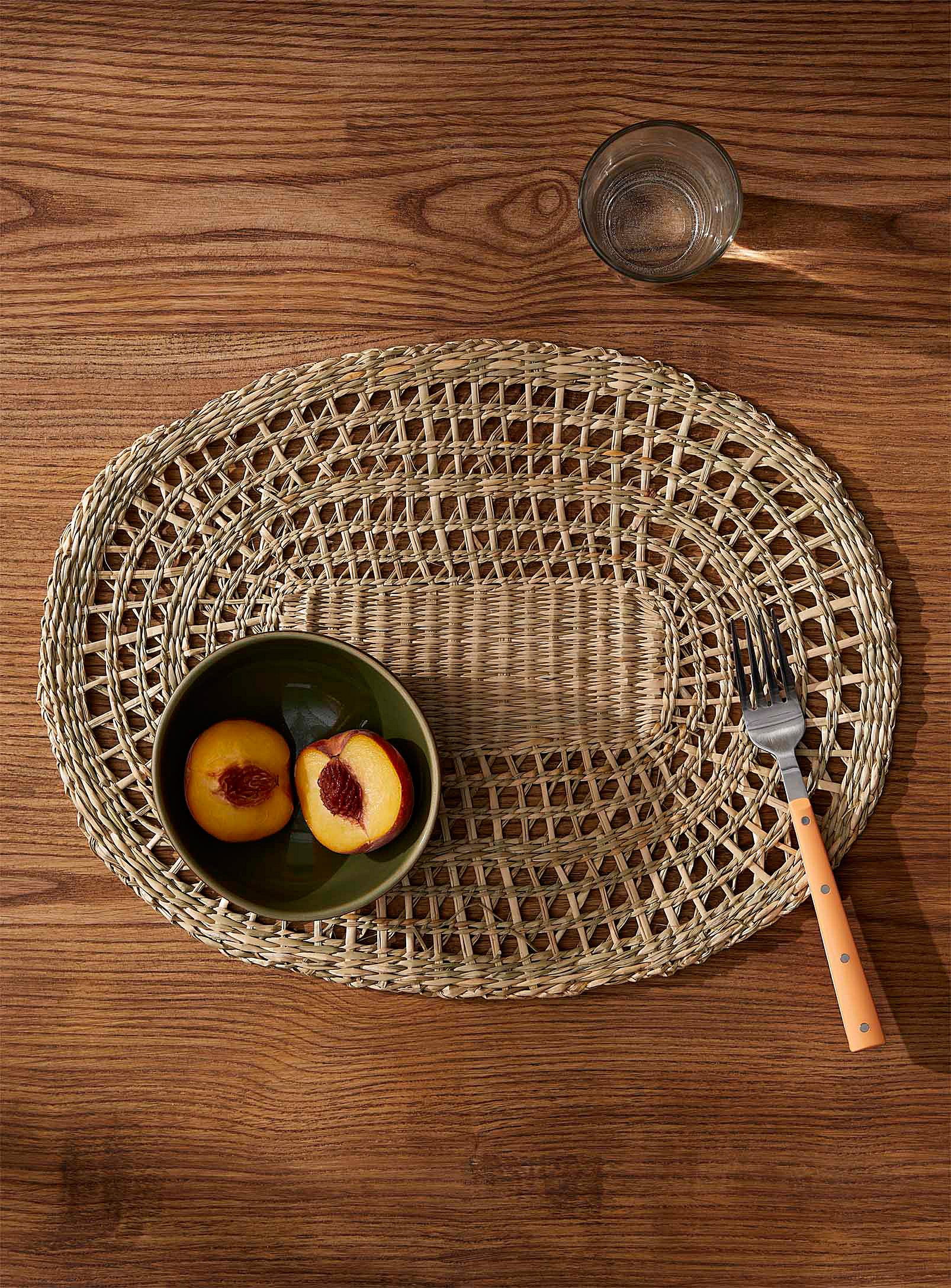 Simons Maison - Natural grass oval placemat
