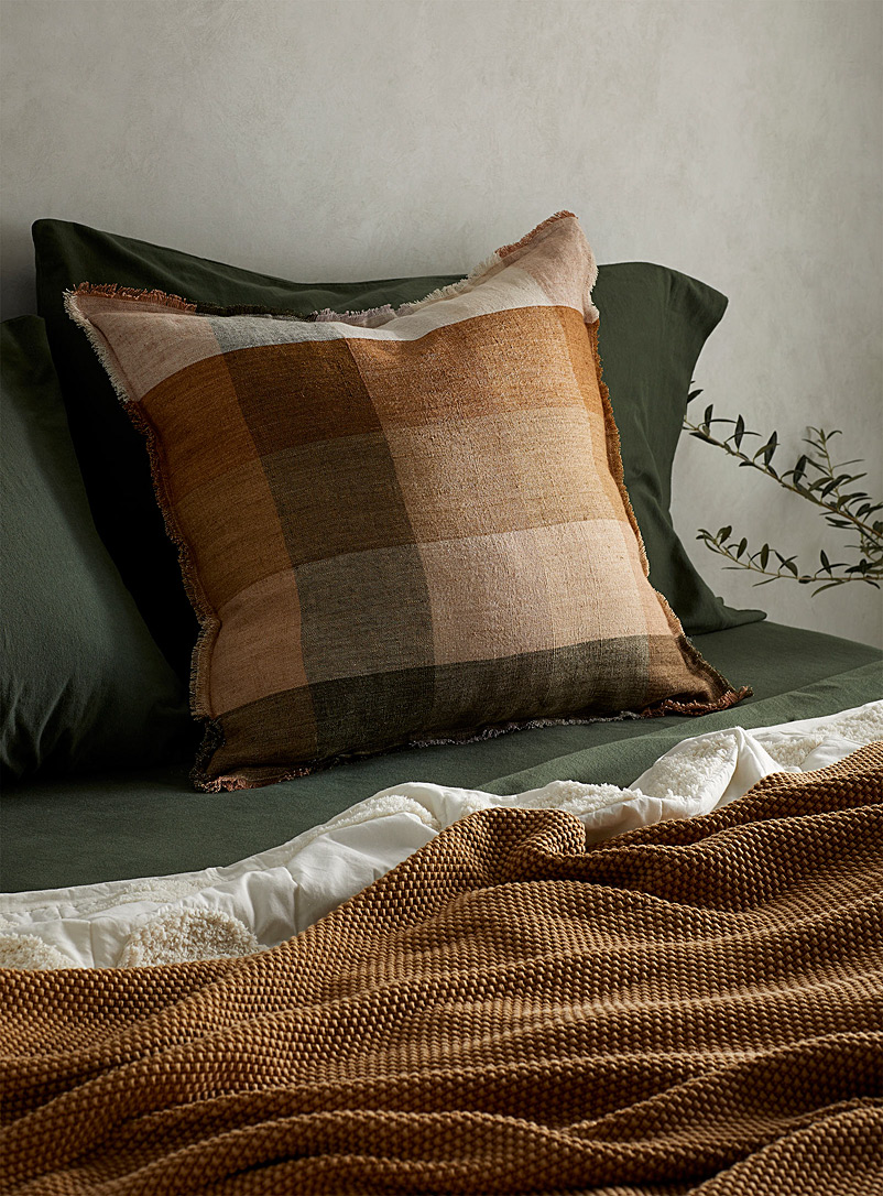 Citta Design Assorted Rustic chambray cushion 55 x 55 cm