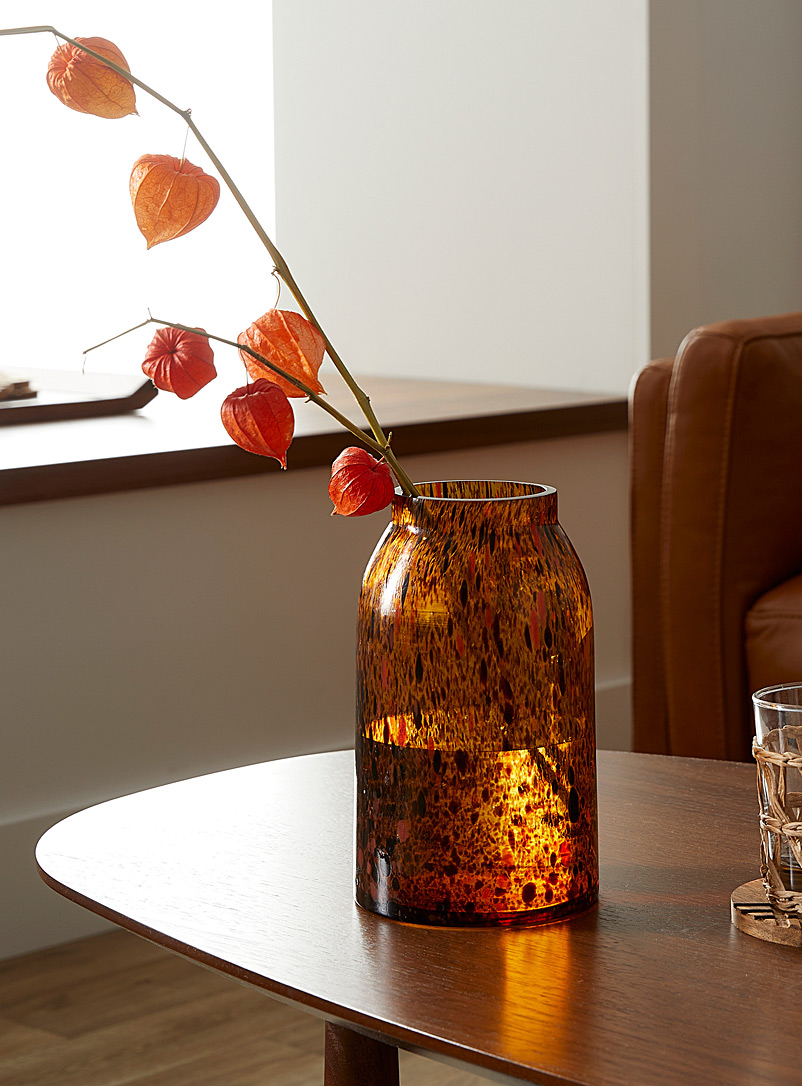 Citta Design Assorted Amber glass vase