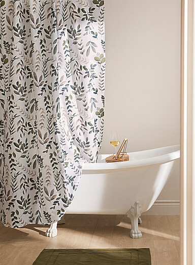 Simons Maison: Le rideau de douche feuillage contraste Feuillage