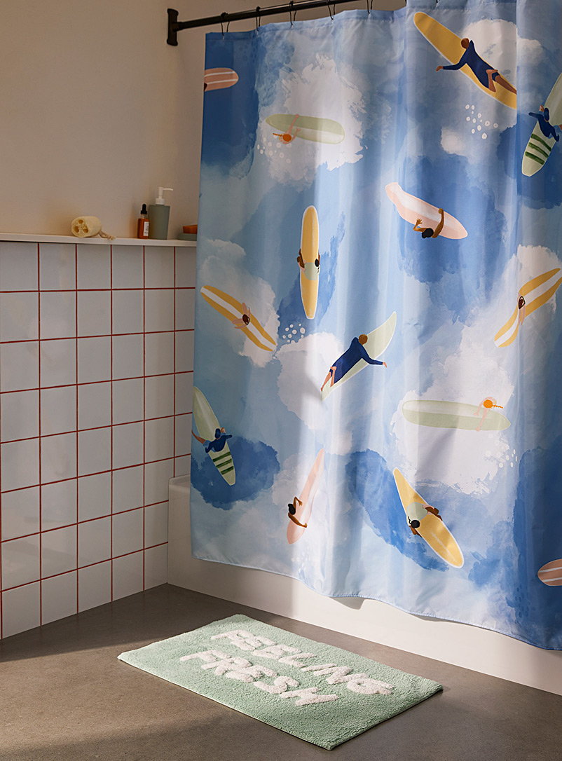 Simons Maison Assorted Surfers shower curtain