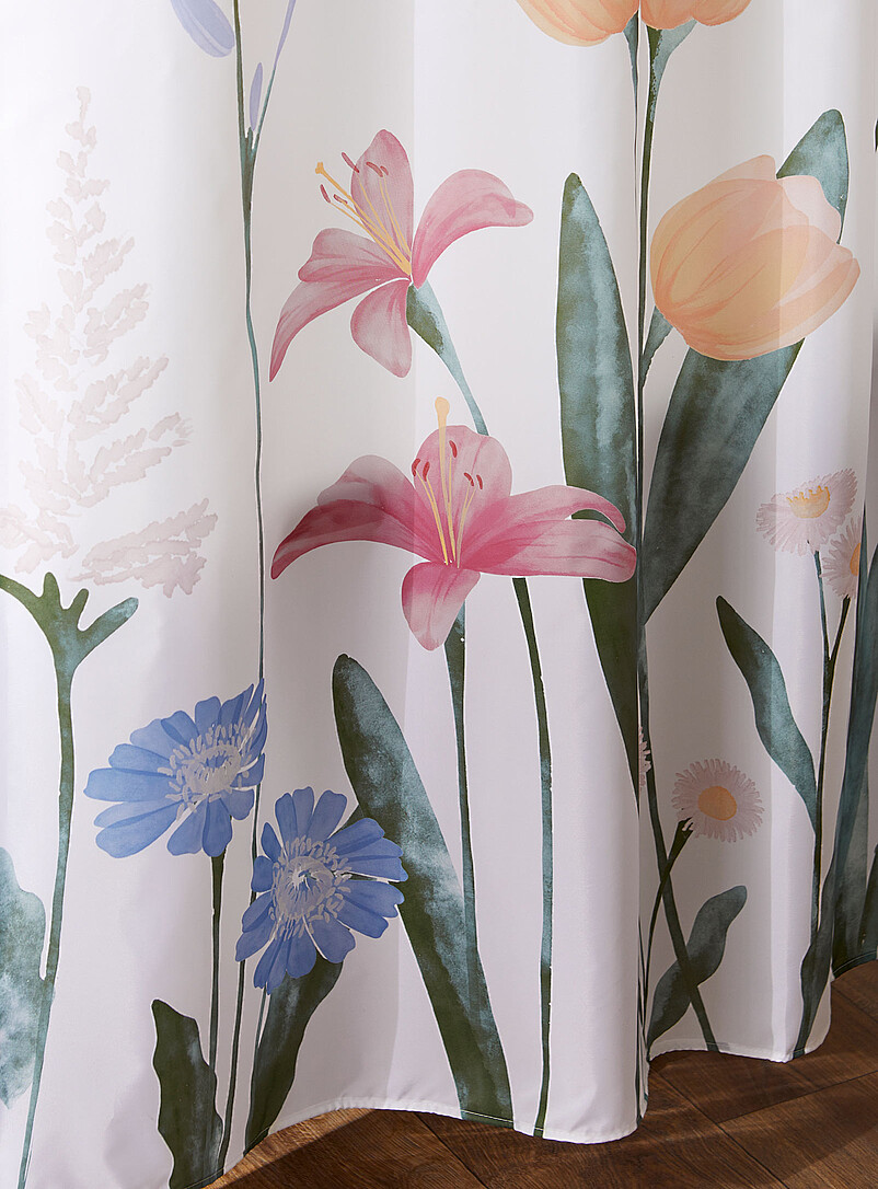Simons Maison: Le rideau de douche fleurs champ&ecirc;tres Fleurs
