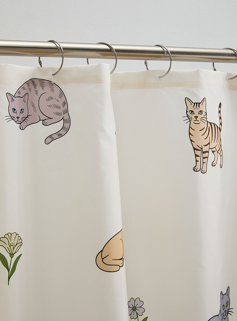 Spring cats shower curtain product image 3