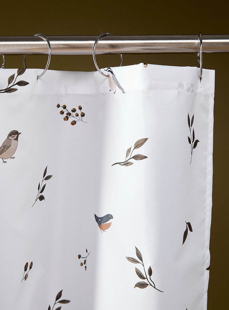 Birds in nature shower curtain product image 2