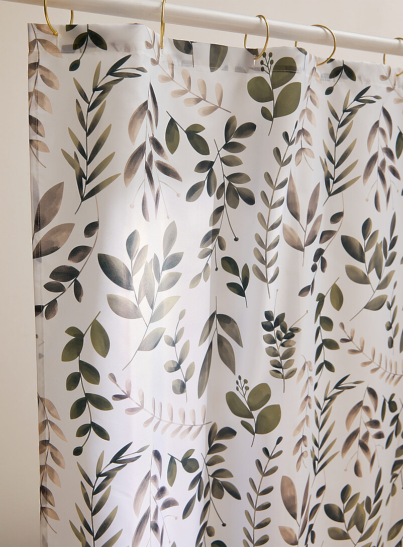 Contrasting foliage shower curtain product image 2