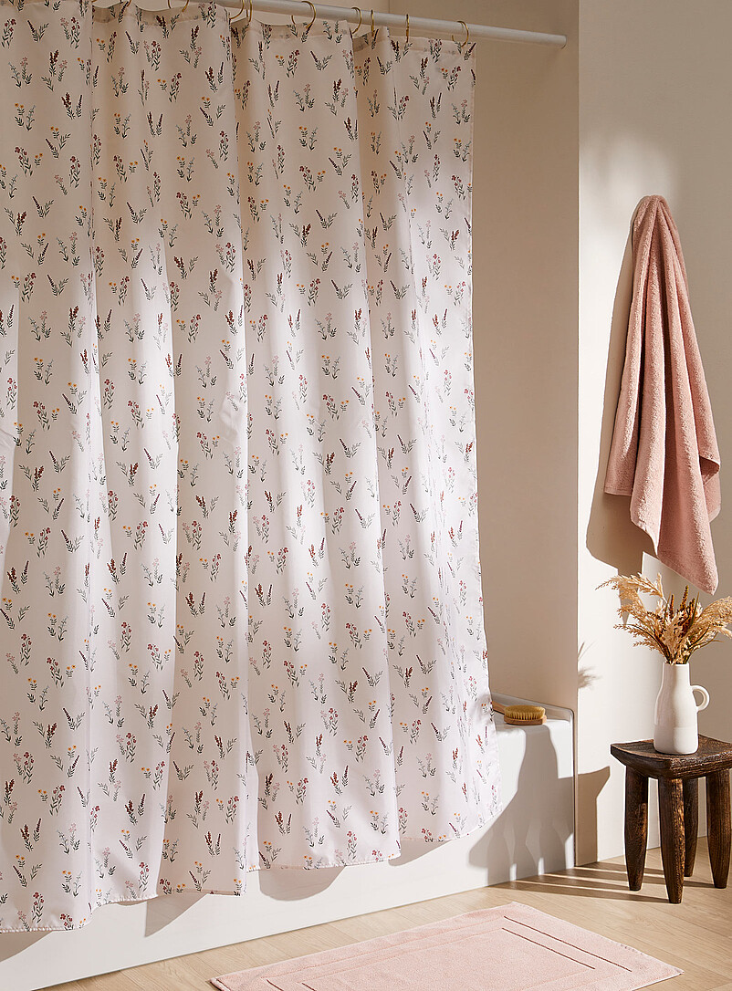 Charming flowers shower curtain product image (primary)