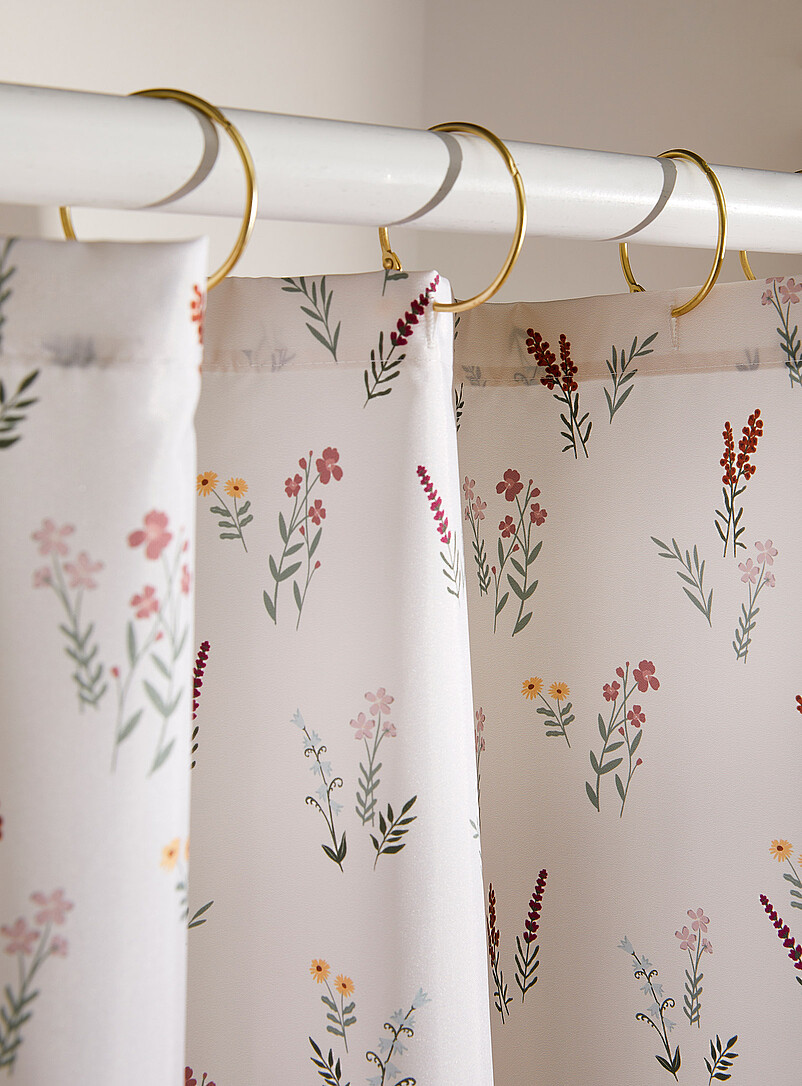 Charming flowers shower curtain product image 2