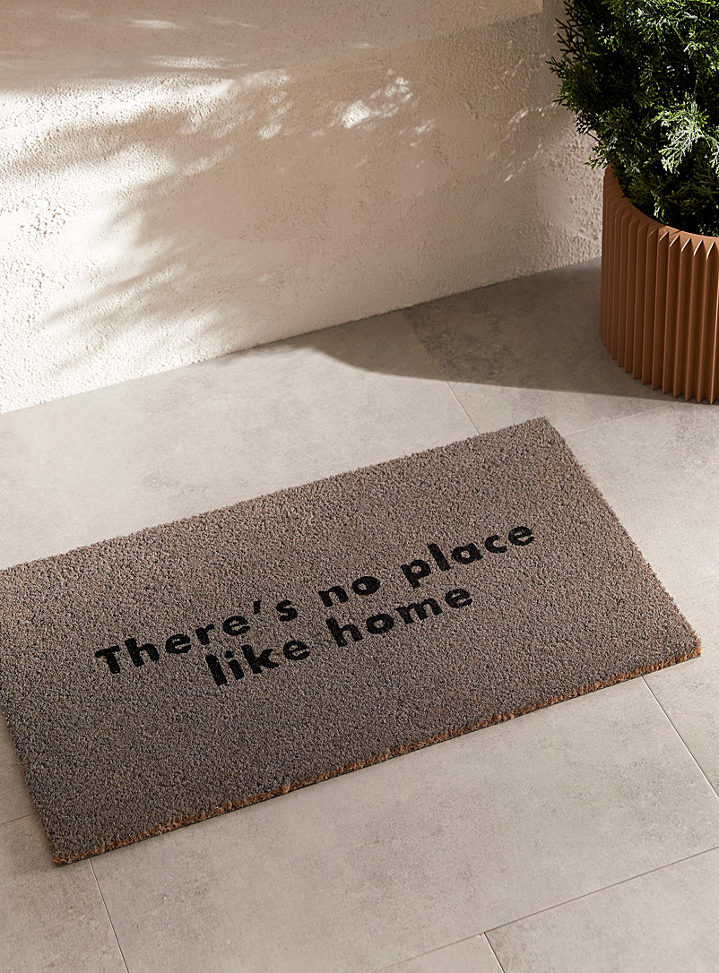Simons Maison Patterned Grey There's no place like home doormat 40 x 70 cm