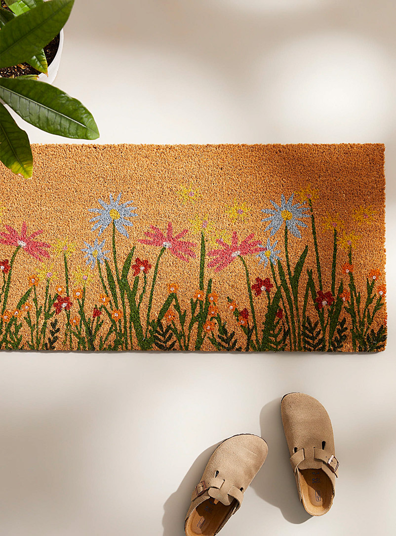 Simons Maison Assorted Wildflowers doormat 45 x 100 cm