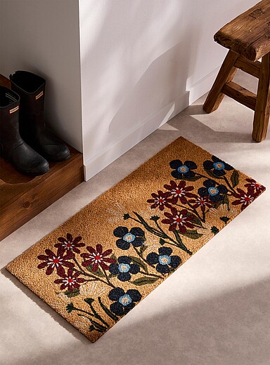 Simons Maison: Le paillasson fleurs d'automne 45 x 100 cm Assorti