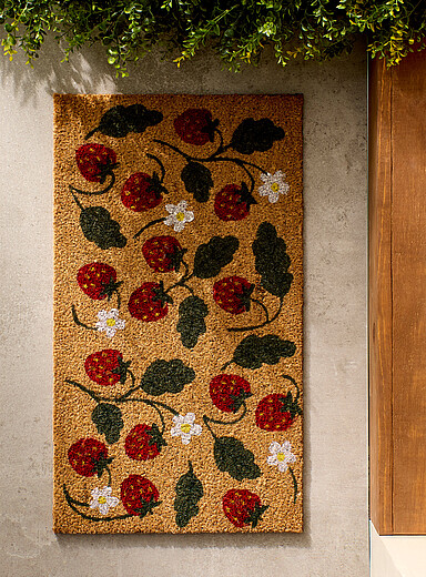 Le paillasson fraises sauvages 40 x 70 cm