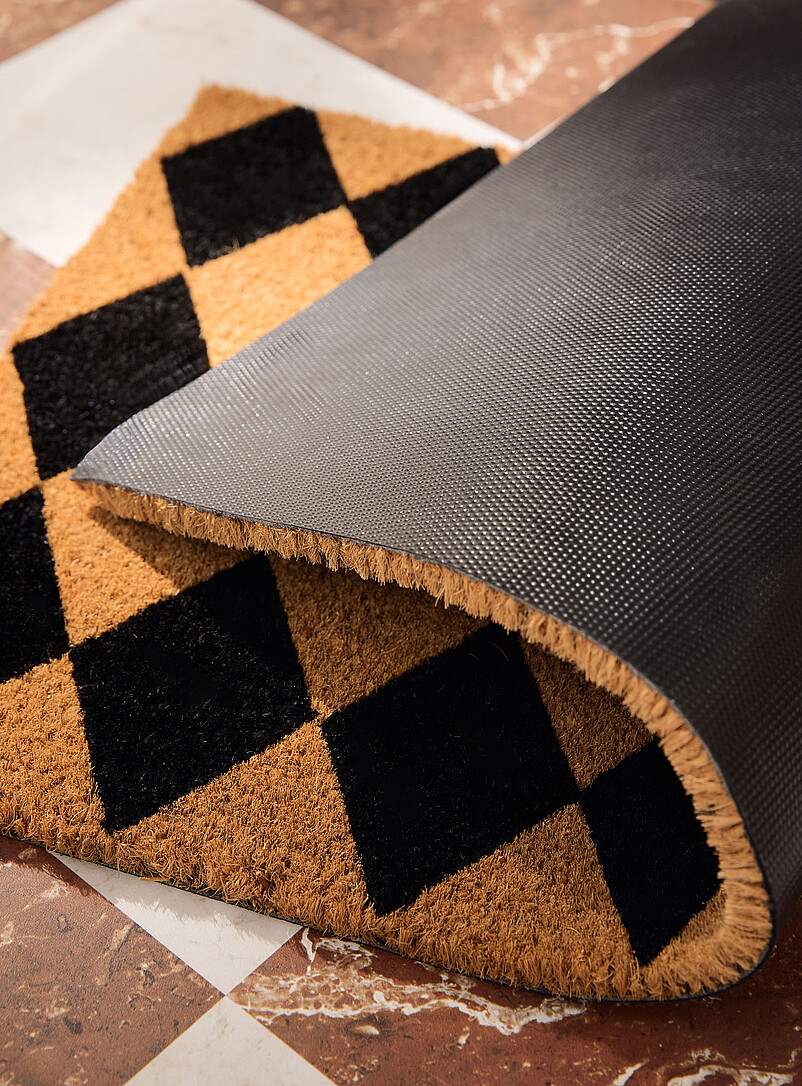 Simons Maison: Le paillasson losanges 40 x 70 cm Noir