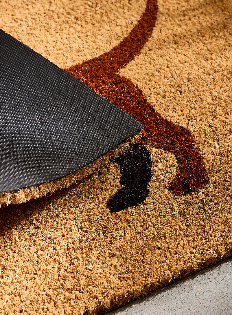 Simons Maison: Le paillasson chien teckel 45 x 100 cm Brun