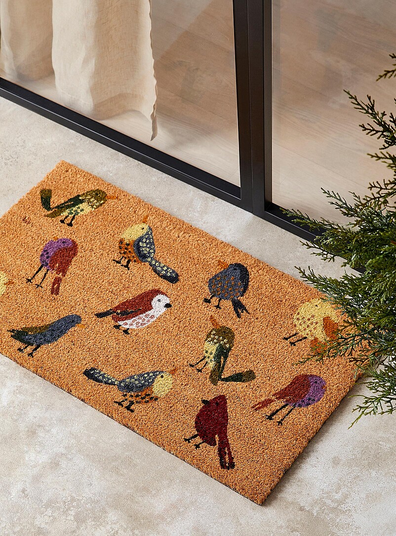 Colourful Birds Doormat 40 X 70 Cm