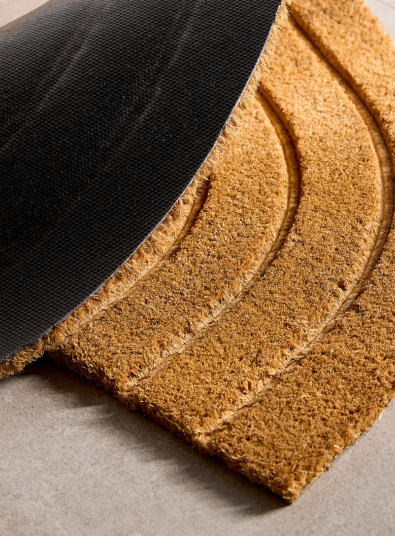 Grooved half-circle doormat 40 x 70 cm product image 2