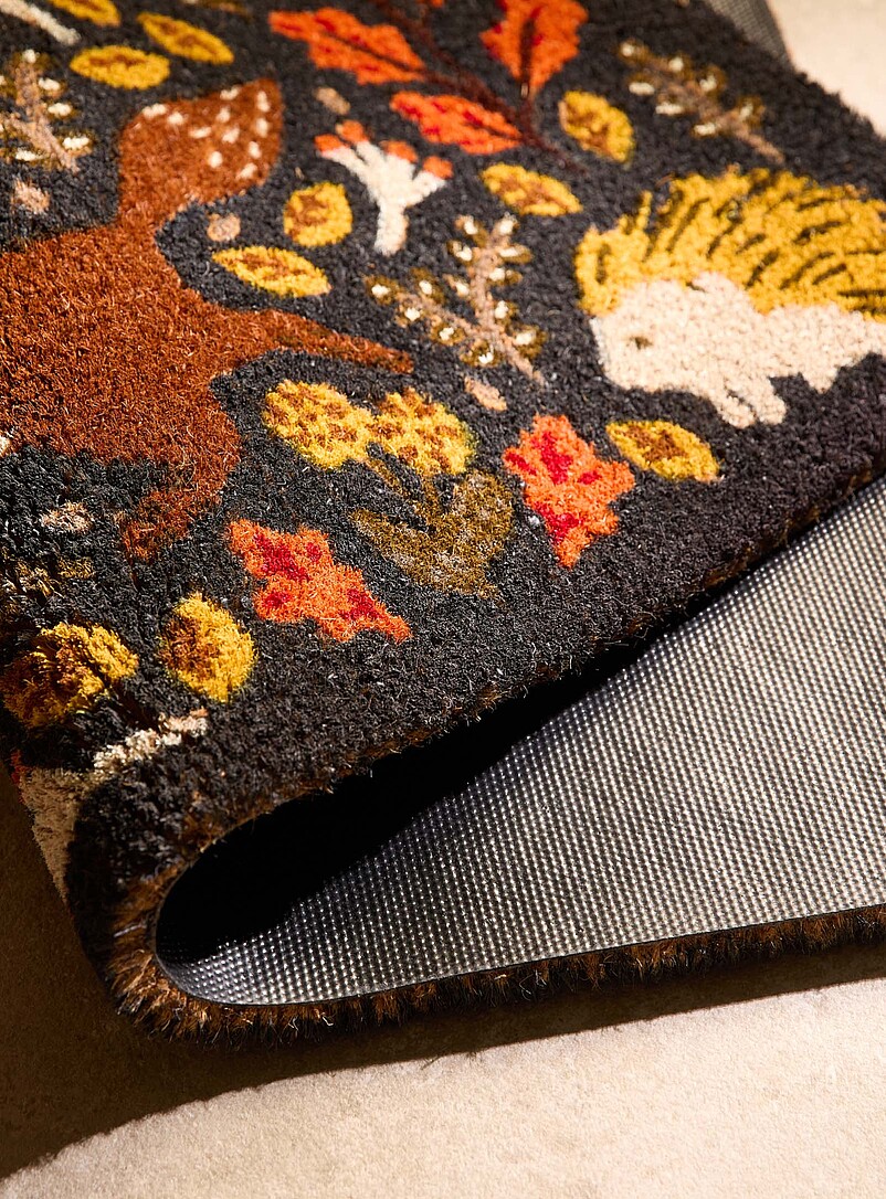 Fall wildlife black doormat 40 x 70 cm product image 2