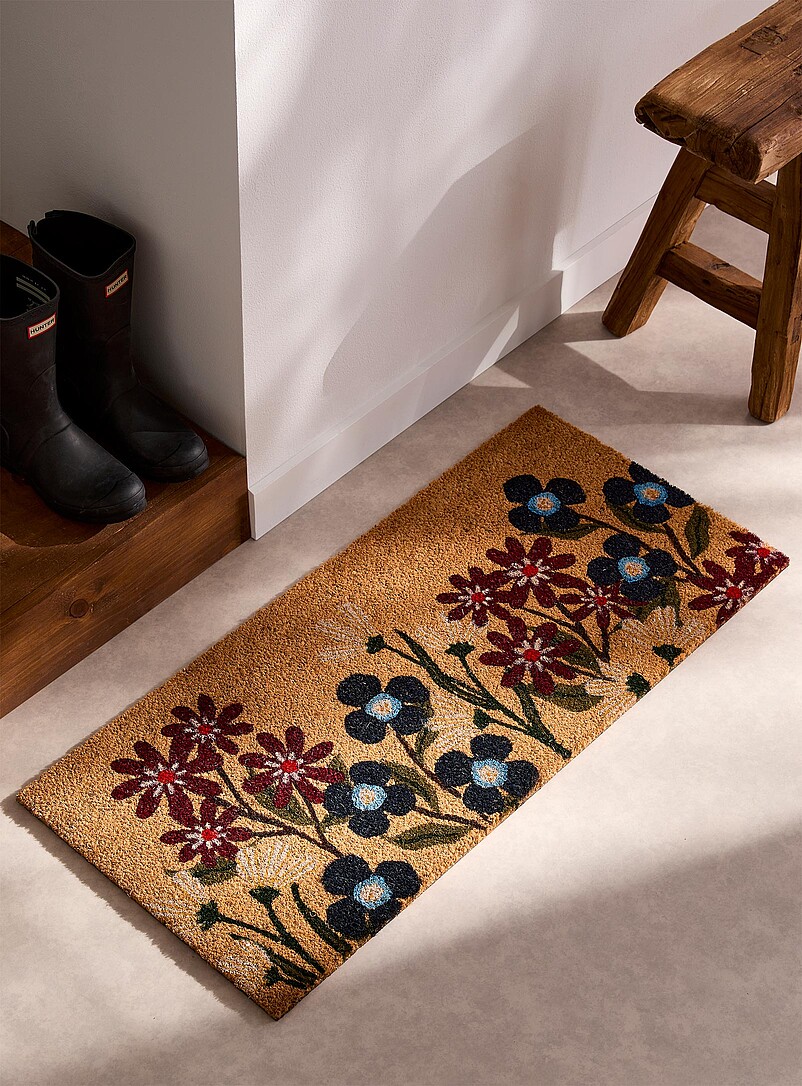 Fall flowers doormat 45 x 100 cm product image (primary)