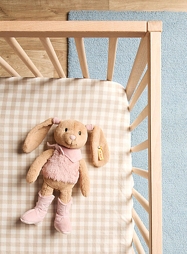 Steiff Pink Hoppie cowgirl bunny plush