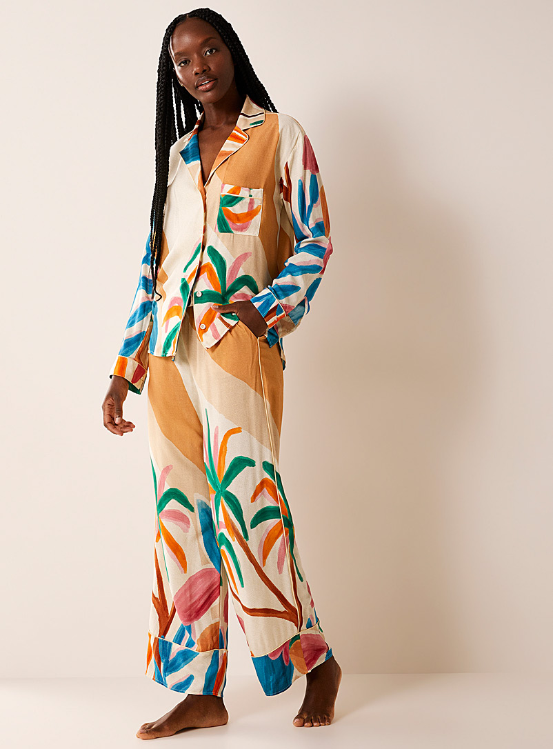 Maaji Assorted Abstract foliage pyjama set for women