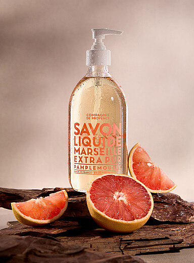 Le savon de Marseille liquide pour les mains pamplemousse