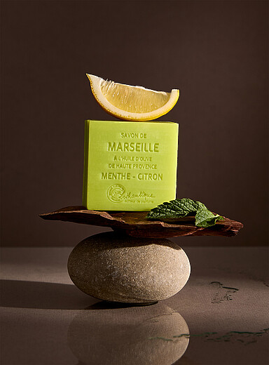 Mint and lemon Marseille bar soap