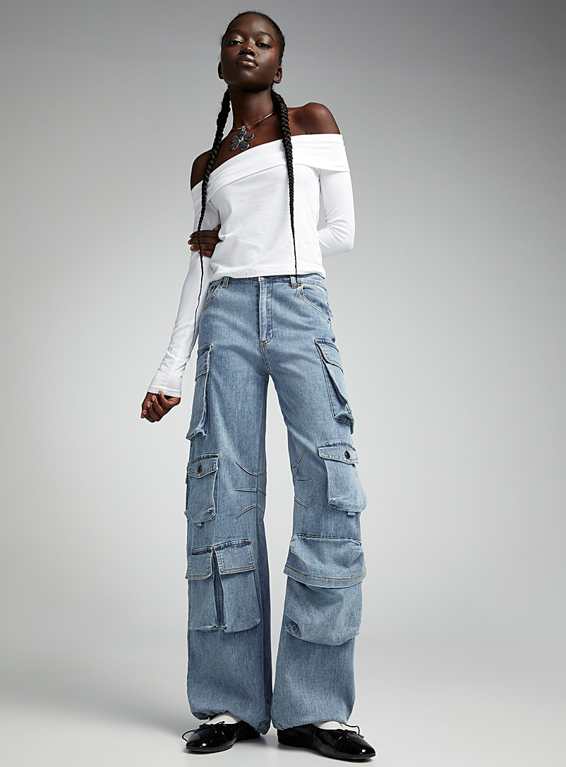Bootcut Loose Jeans