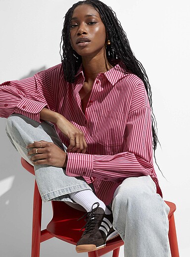 La chemise ample poche plaqu&eacute;e Jamie