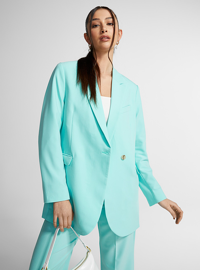 JJXX: Le veston surdimensionné coloré Sarcelle-turquoise-aqua pour femme