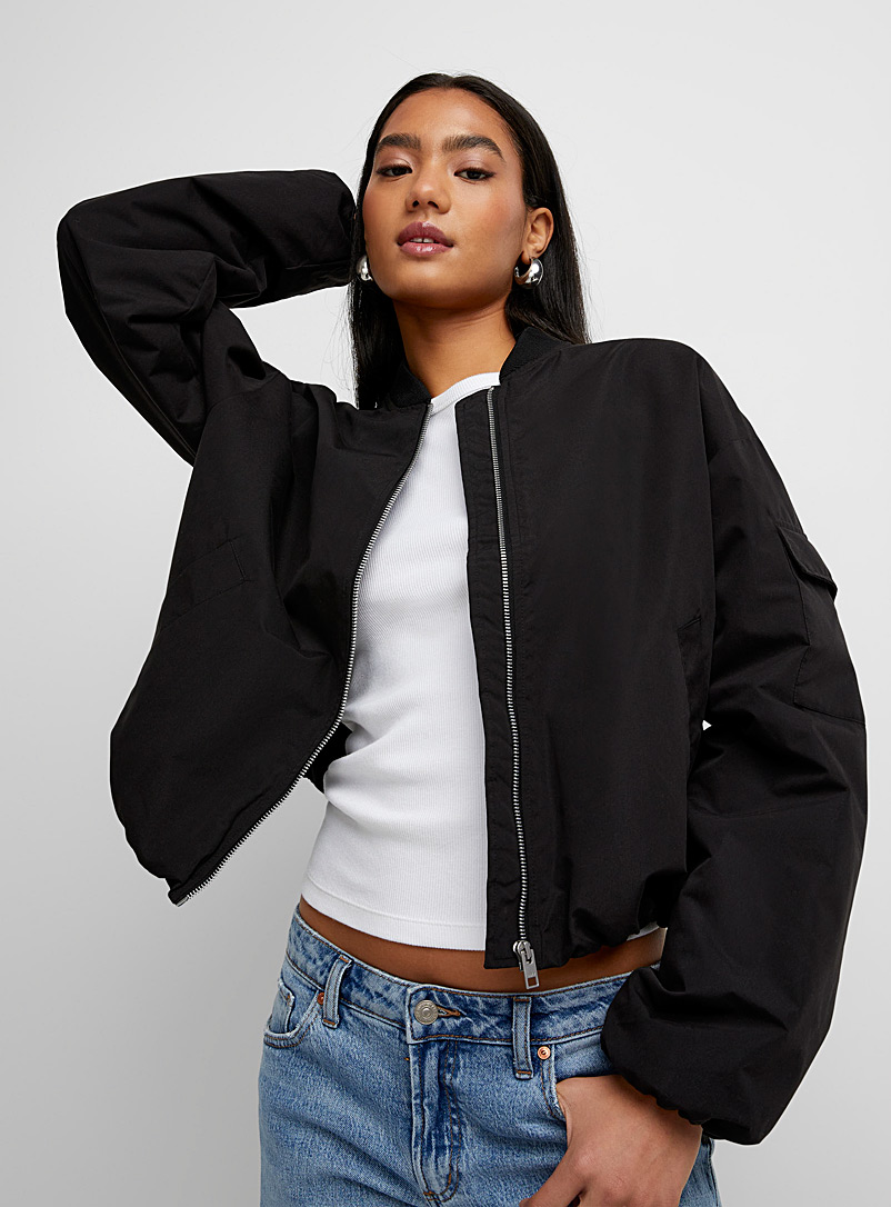 JJXX Black Crisp fabric black jacket for women