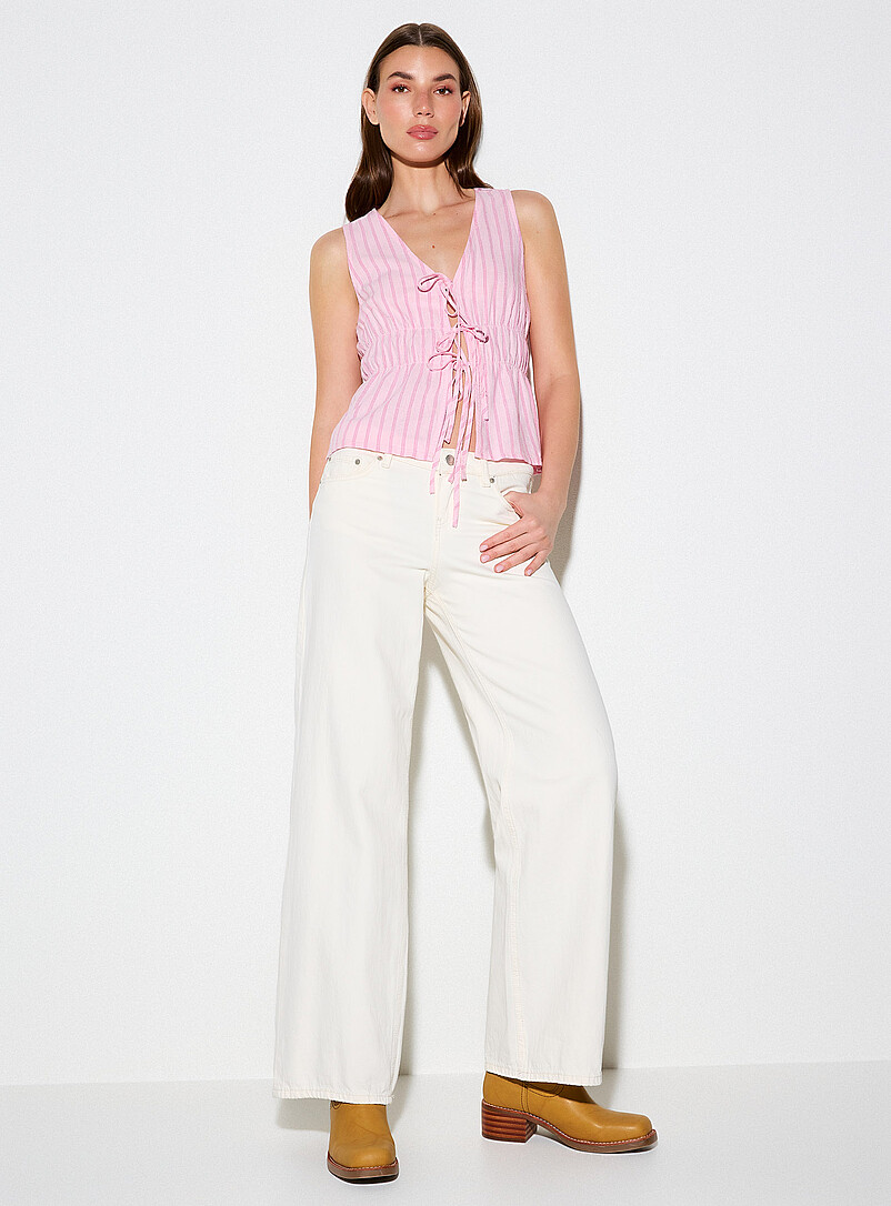 Touch of linen tie-up cami | JJXX | | Simons