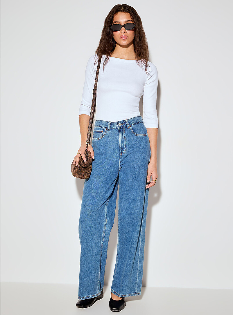Fifi fine-rib knit boat-neck T-shirt product image 3