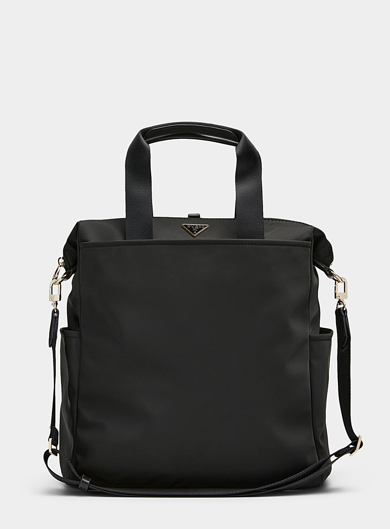 Guess Black Gemma Eco convertible backpack for women