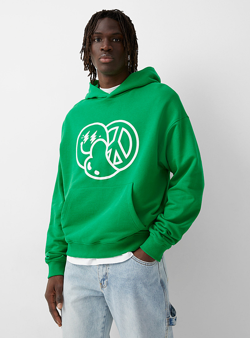Guess Green Amor hoodie for men