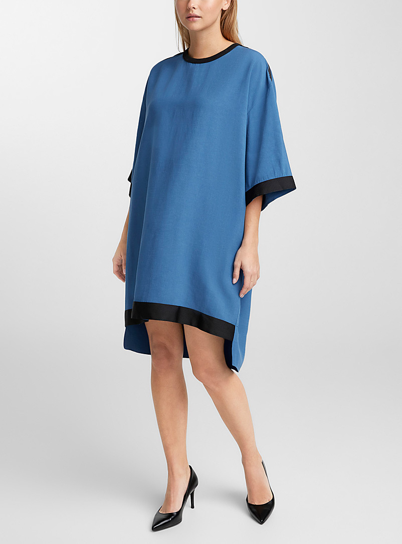 Denis Gagnon Royal/Sapphire Blue Mixed media T-shirt dress for women