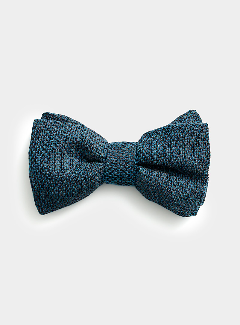 Le 31 Teal Textured bow tie for men