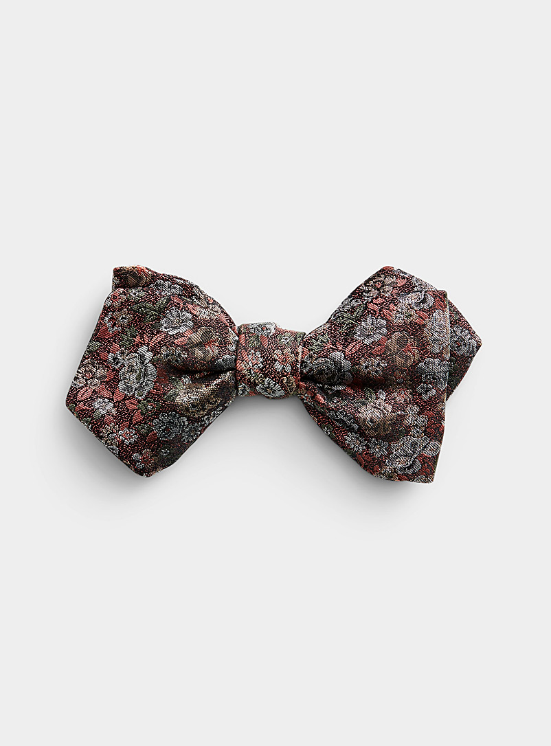 Le 31 Dusky Pink Millefleur bow tie for men