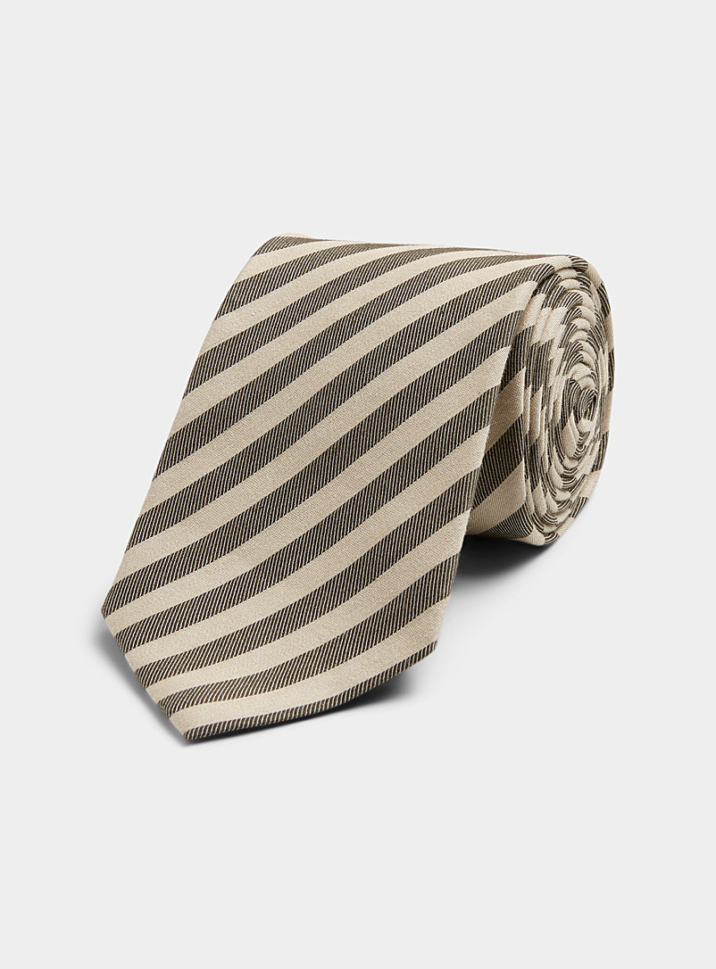 Le 31 Toast Chambray stripe tie for men